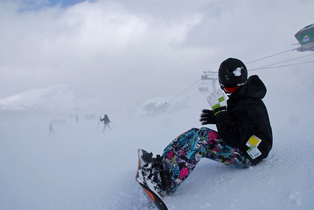 10 When The Wind Picks Up Visibility At Lookout Mountain Goes To Nothing At Banff Sunshine Ski Area